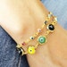 Mother daughter jewelry, matching evil eye bracelet sets multicolor assorted colorful evil eye bracelets mother jewelry friendship bracelet