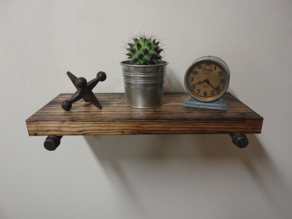 Industrial Black Pipe Shelf the Hammer Thick