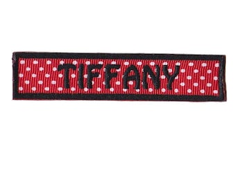 Polka Dot Custom Name Patch *