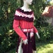 Sweater Dress L to XL Size Ruffled Patchwork Recycled Sweaters Womens Clothing Ready to Ship