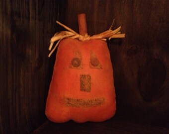 Primitive Jack-O-Lantern Large Bowl Filler / Tuck