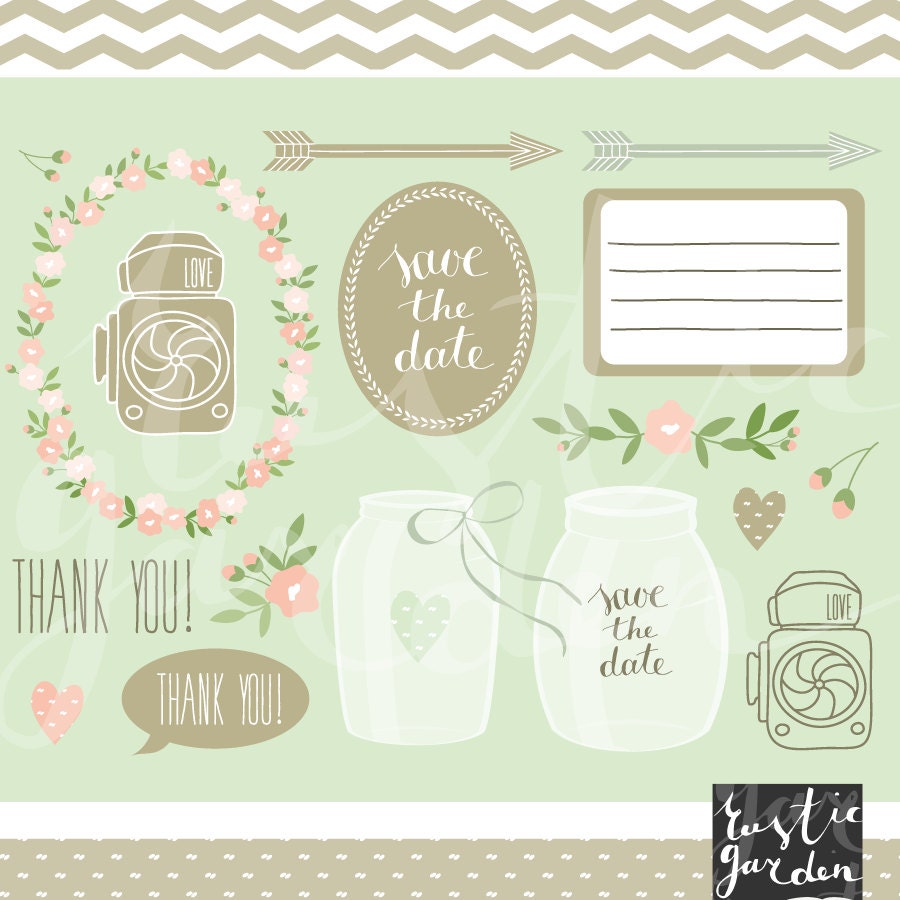 Save+the+Date+Clip+Art Save The Date Mason Jar Clip Art Rustiс digital clip art. mason jars ...