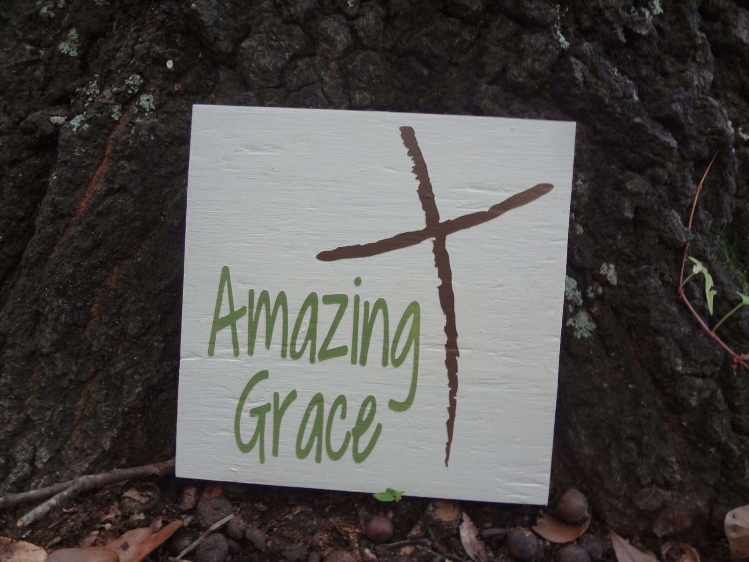 Amazing Grace Hand Painted Sign