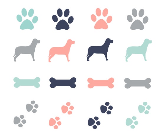 free clip art of dog paw prints - photo #12