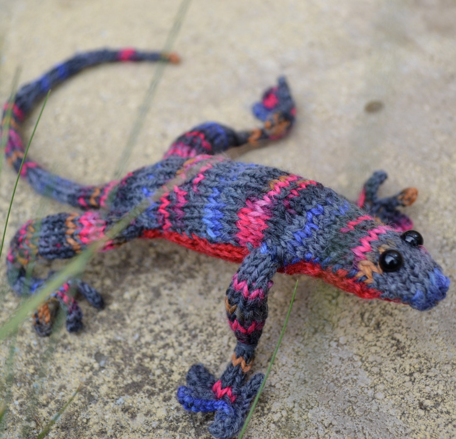 Lizard Knitting Pattern