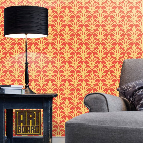 Retro pattern self adhesive DIY wallpaper home decor by ArtBoardI