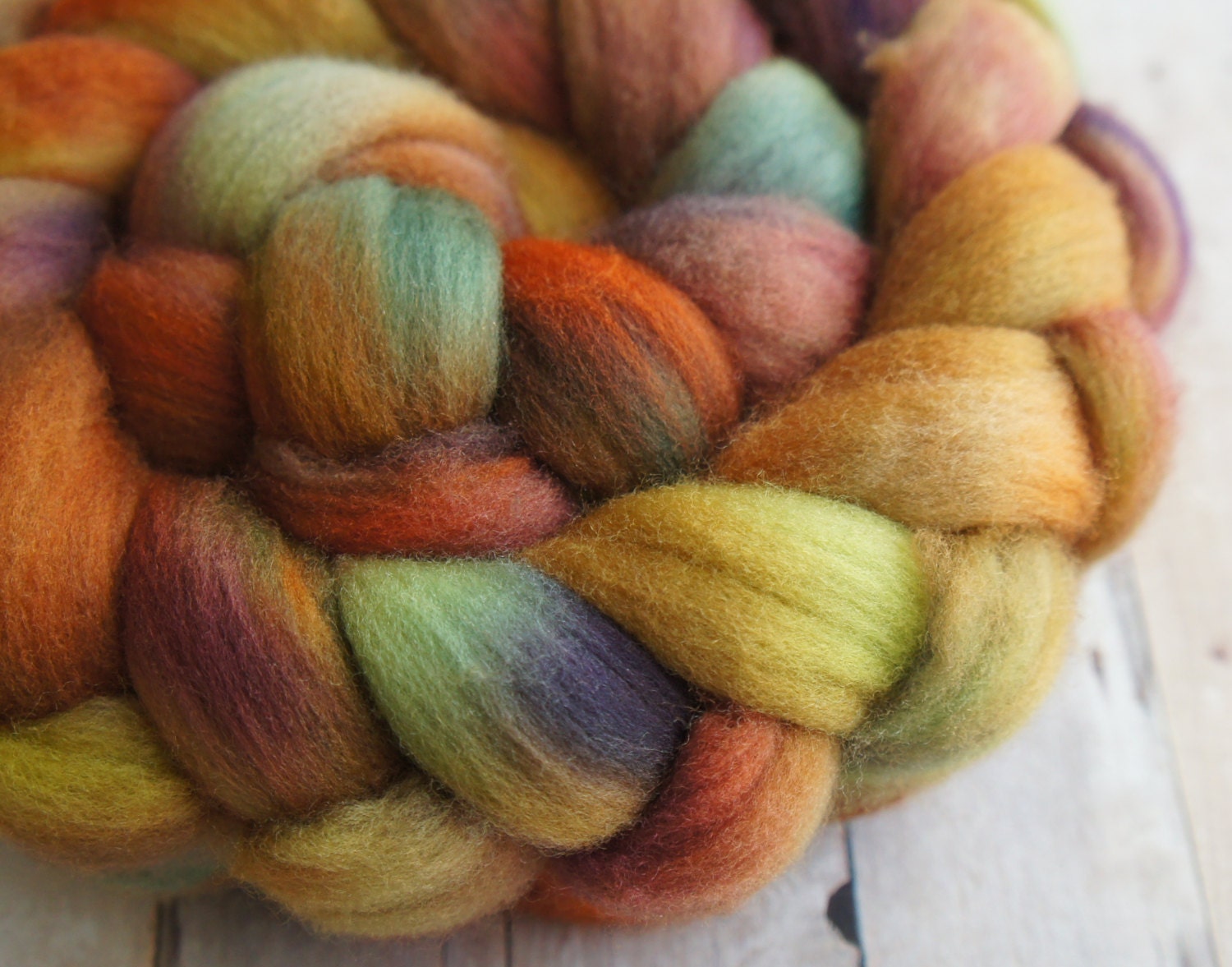 Merino Wool Roving Hand Painted Felting or Spinning Fiber