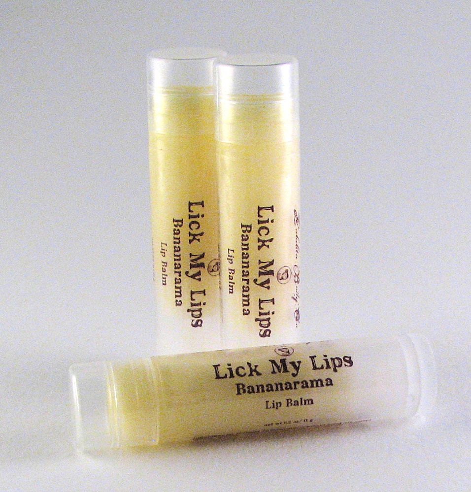 Bananarama Lip Balm Banana Lip Balm Fruity Lip by LalalitaBodyCo