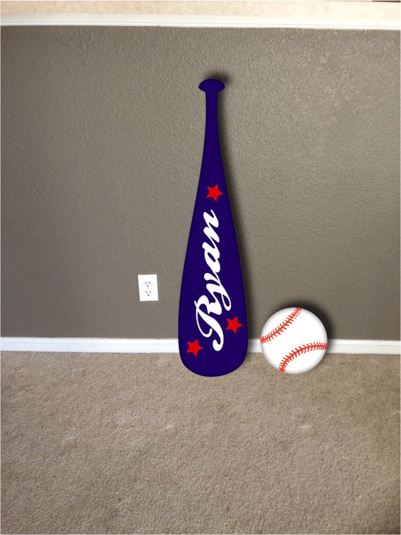 Items similar to wall hanging baseball bat and ball, baseball bat decor