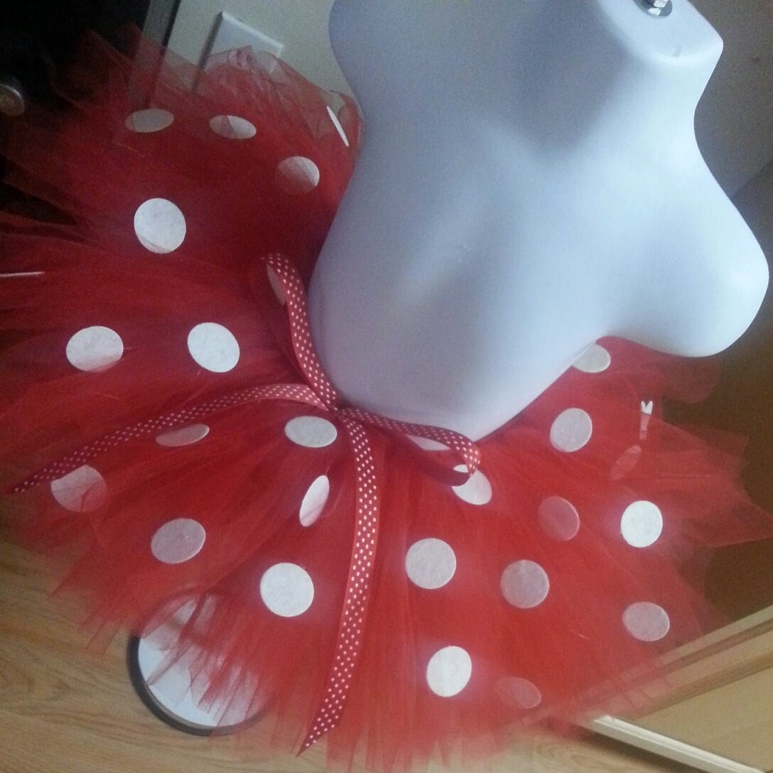 red and white striped tutu