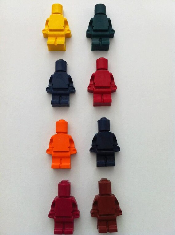 Items similar to LEGO Minifigure Crayon 4cms x 2.5cms on Etsy