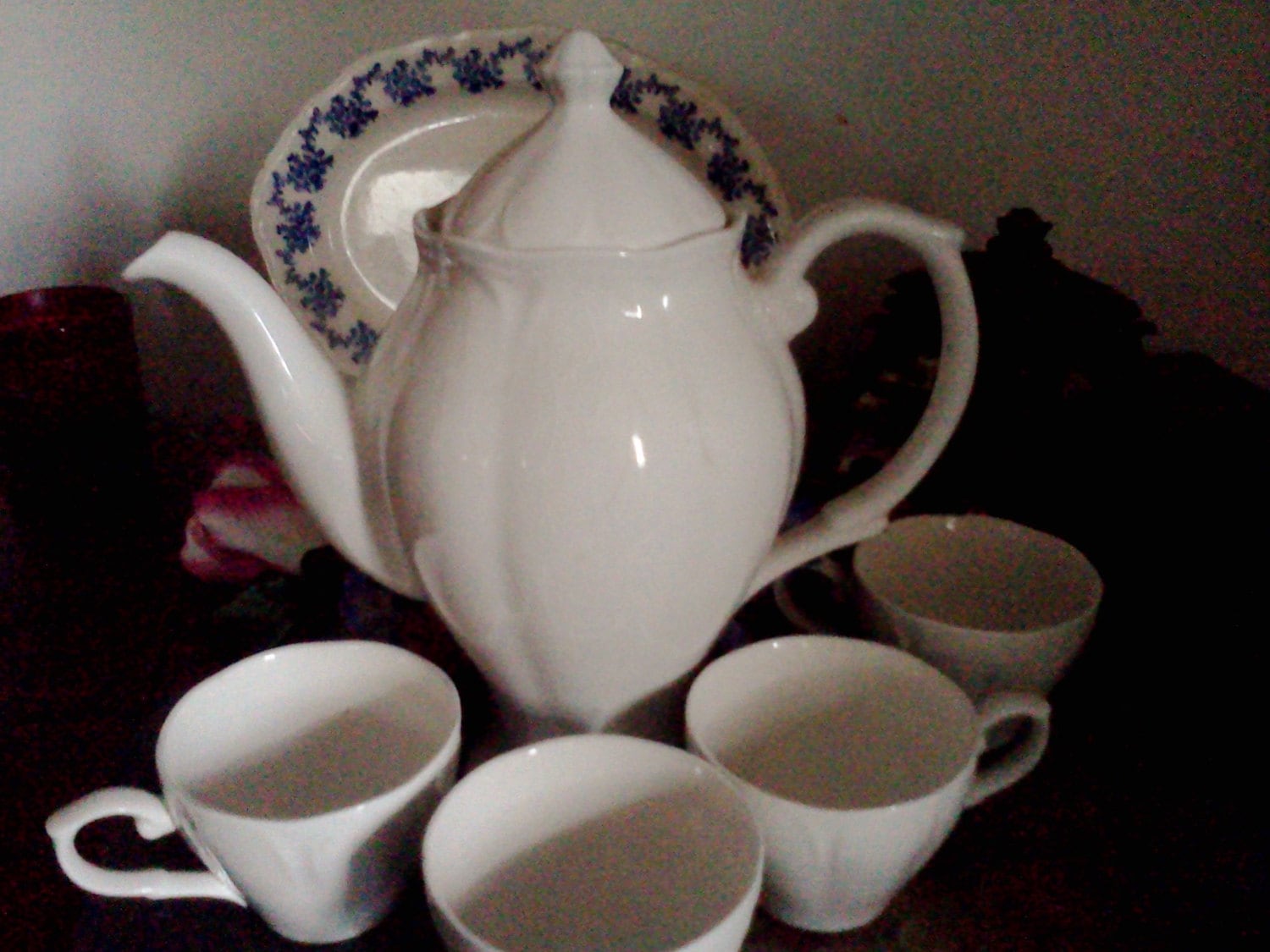 Vintage Ironstone ‘Style Home’ Teapot andtea cups Shabby ChicCottage