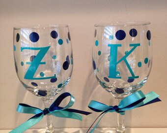 Items similar to Hand Painted 20oz BINGO Wine Glass, Personalize on Etsy