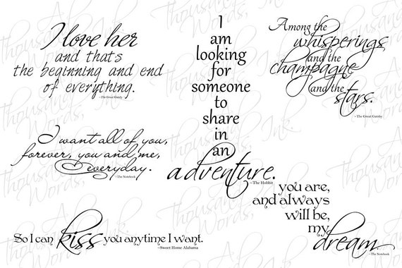 SALE Digital Overlays Movie-Inspired Word Art