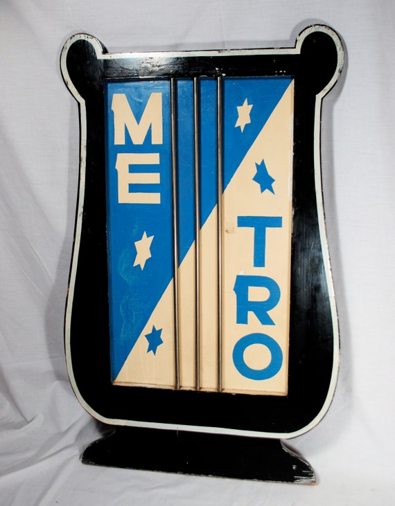 Vintage Art Deco Style Big Band Era Stand by BlackOliveVintage