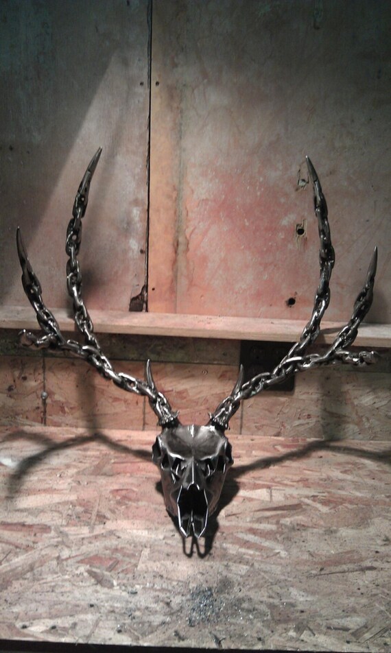 Items similar to Metal Deer sculpture on Etsy