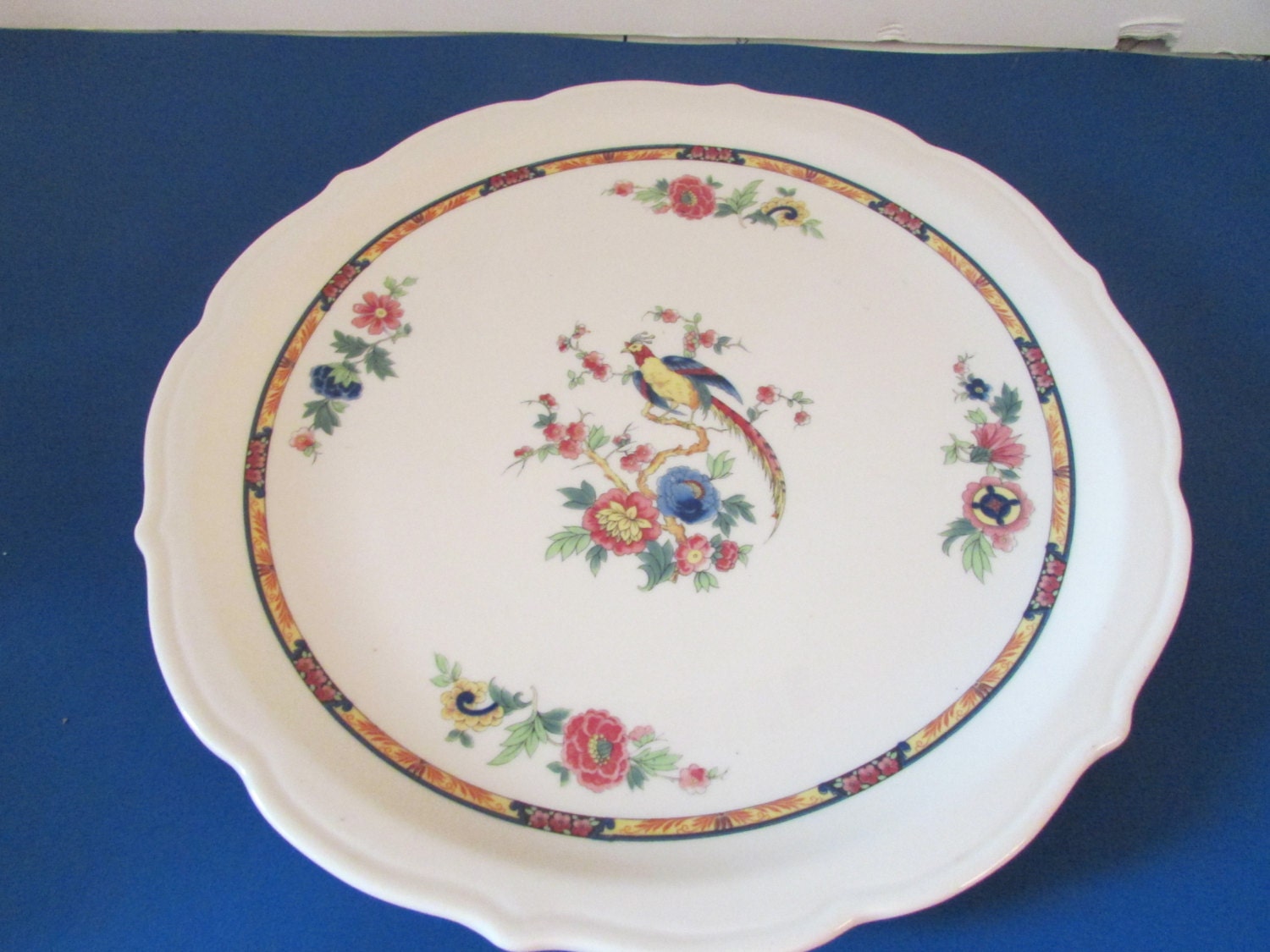 Vintage Syracuse China Dewitt Clinton Platter Cake Plate Serving ...