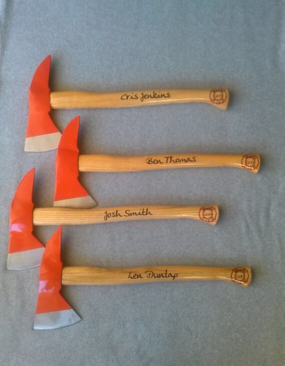 Groomsmen Firefighter Axes Medium Size