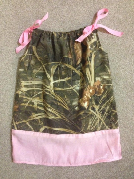 Items similar to Toddler 4T Max4 camo and pink dress on Etsy