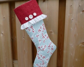 Canvas and Bling Christmas Stocking Christmas by GabryRoad