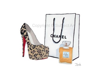 Christian Louboutin Leopard Shoe Chanel Bag Chanel No.5