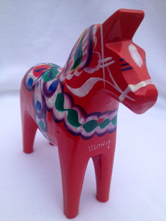 50s swedish dala horse Erik Pell Scandinavian Modern hand