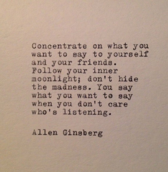 allen ginsberg quotes