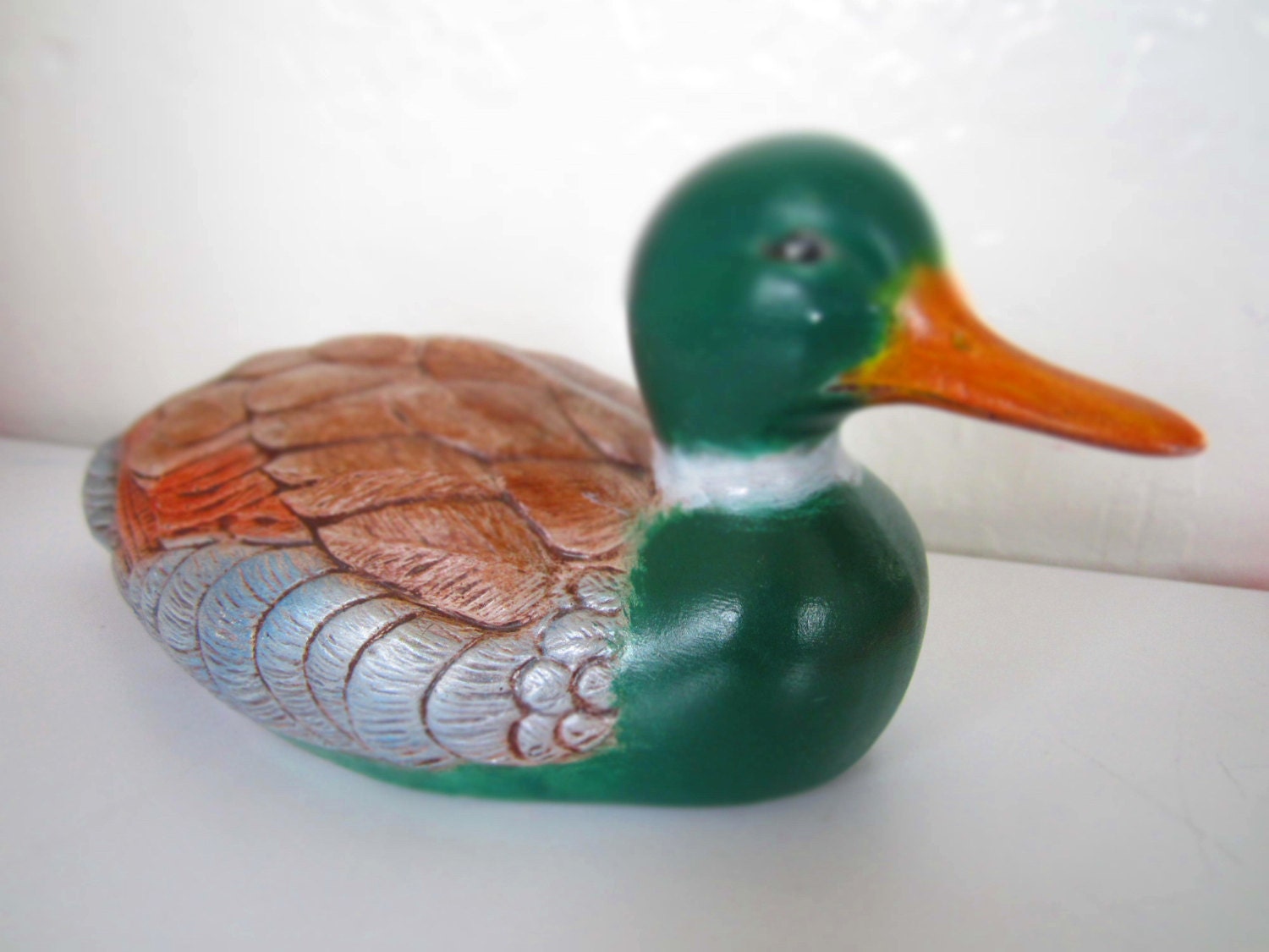 vintage ceramic mallard ducks