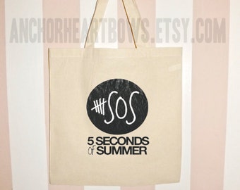 5 Seconds of Summer Tote Bag Hipster 5SOS #82