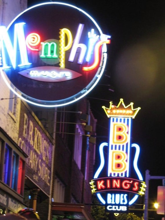 Memphis Night Blues BB King by MellMee on Etsy