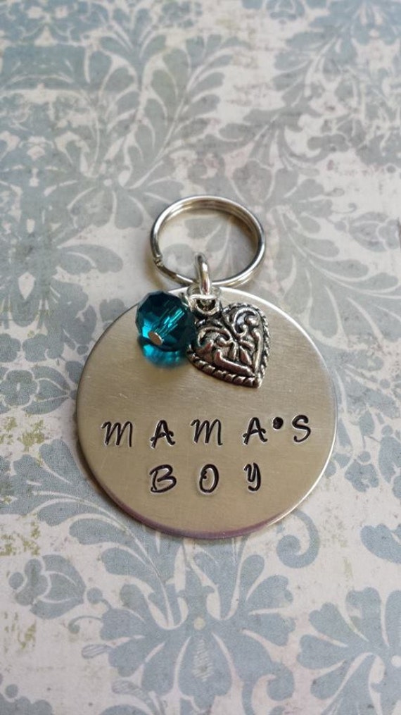 Items similar to Mama's Boy Dog tag Bling on Etsy