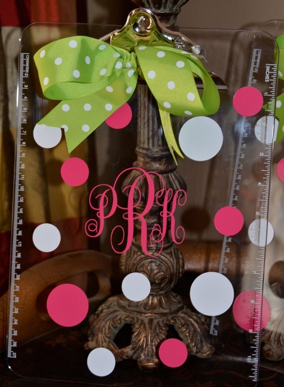 DIY vinyl Monogram Clipboard Kit