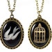 bioshock infinite bird or cage pendant