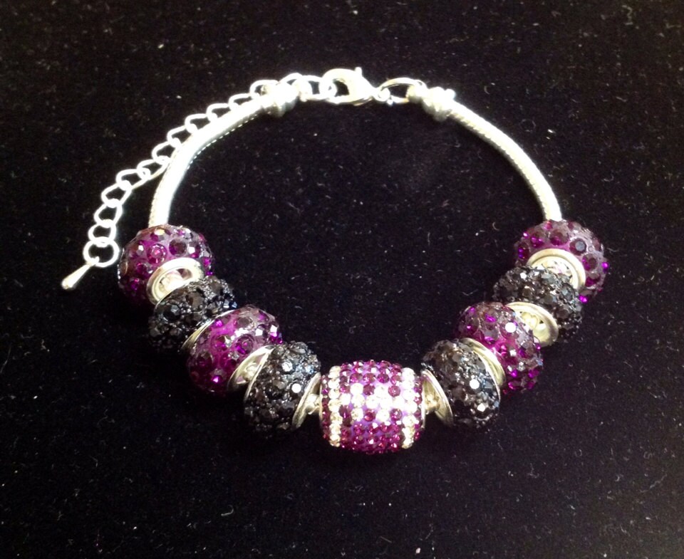 baltimore ravens charm bracelet
