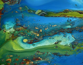 Aluminium Indoor/Outdoor Wall Hanging "Archipelago"