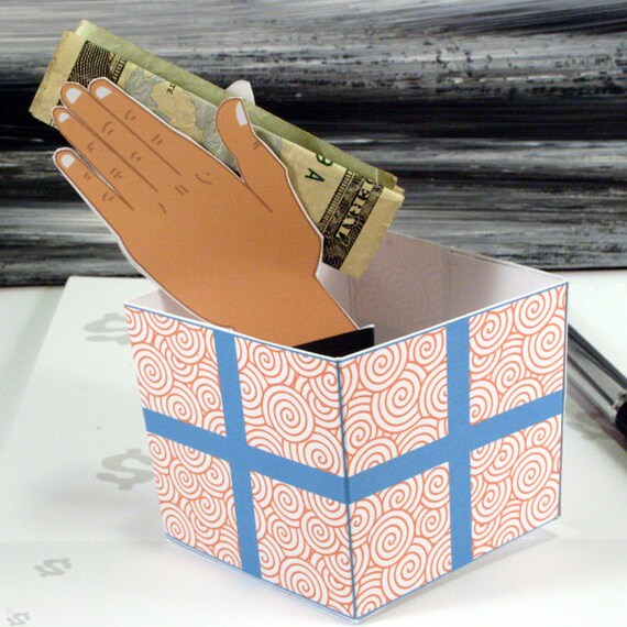 Items similar to Money Holder Pop Up Greeting Card on Etsy