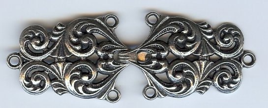 TP134 - Tele 134 Cloak or Cape Clasp - Solid Pewter steampunk buy now online