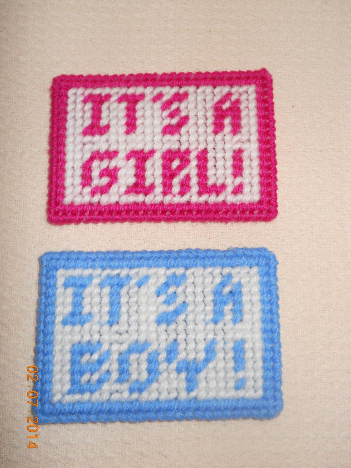 Gift card holders in Plastic canvas 4 designs