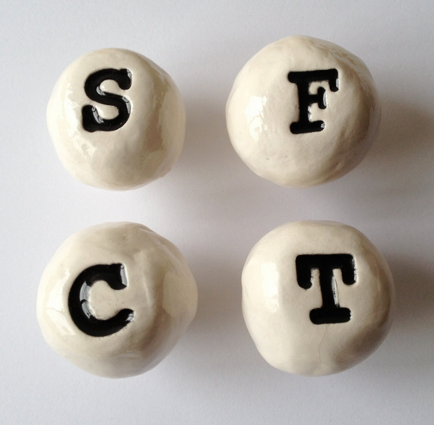 1 ALPHABET letter KNOB PULL Drawer Cupboard by FULTONandCO