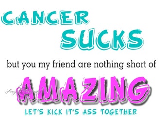 Popular items for cancer sucks on Etsy