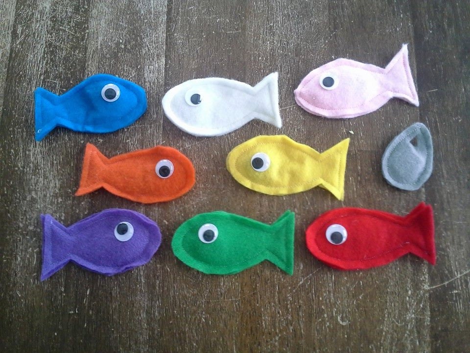 Felt Fish for Magnet Fishing Game