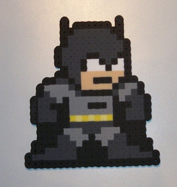 Batman 8 Bit Style Bead Sprite By Elisbeadsprites On Etsy