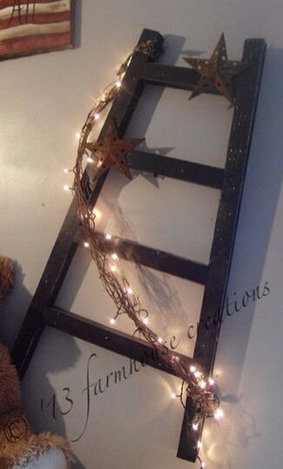 Primitive Ladder Country Home Decor by farmhousecreations1
