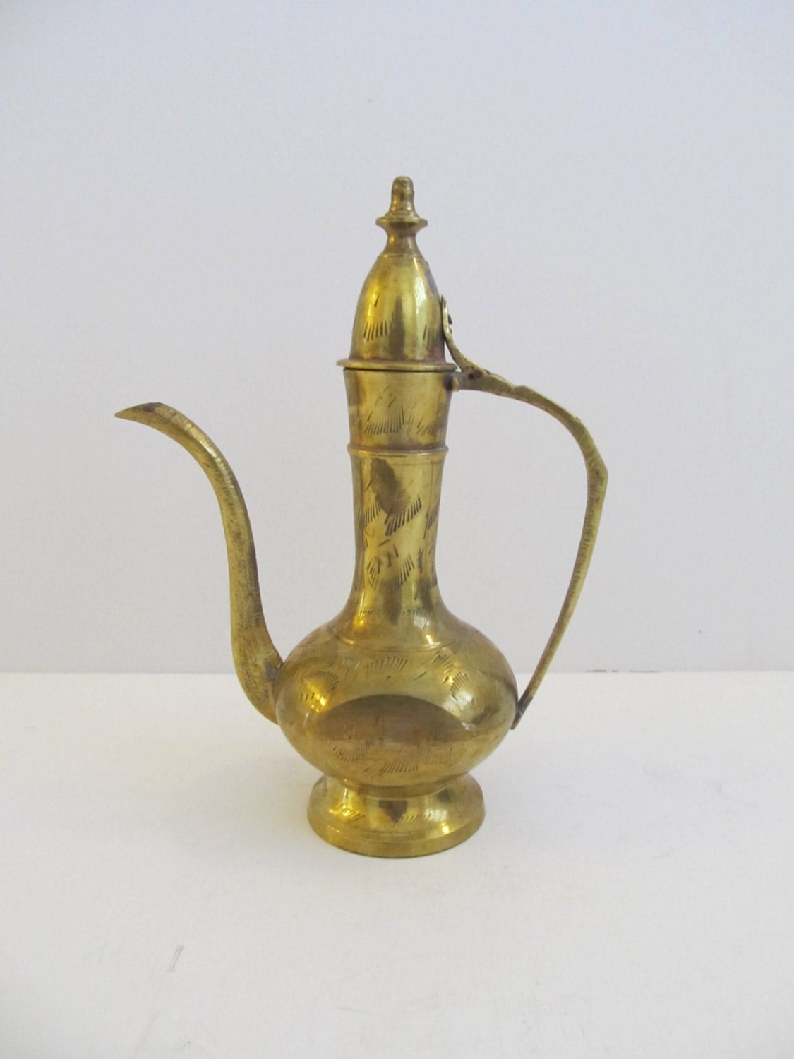 Brass Teapot, Made in India, Decorative Pitcher, Brass Pitcher, – Haute ...