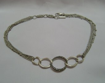 Vintage Kenneth Cole Silver Tone Necklace