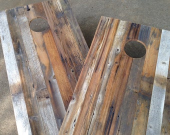 Cornhole Game by ColoradoJoes Reclaimed (Repurposed) Wood