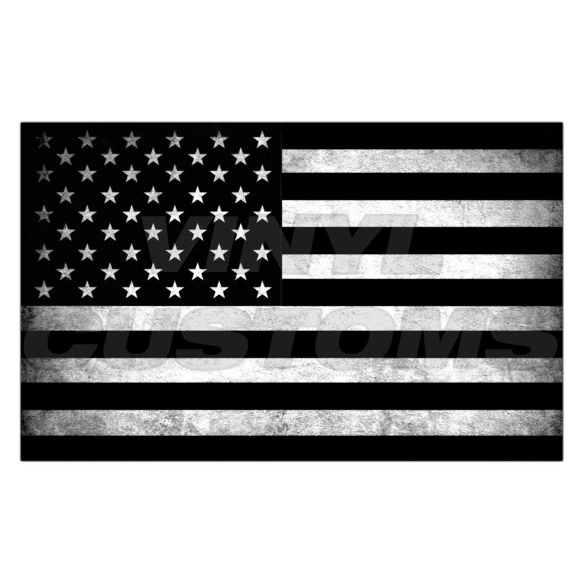 American Flag Tactical Subdued Vinyl Decal Sticker v3