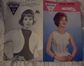 Original Bestway Knitting Pattern no3335, Ladies jumper and ladies bolero.