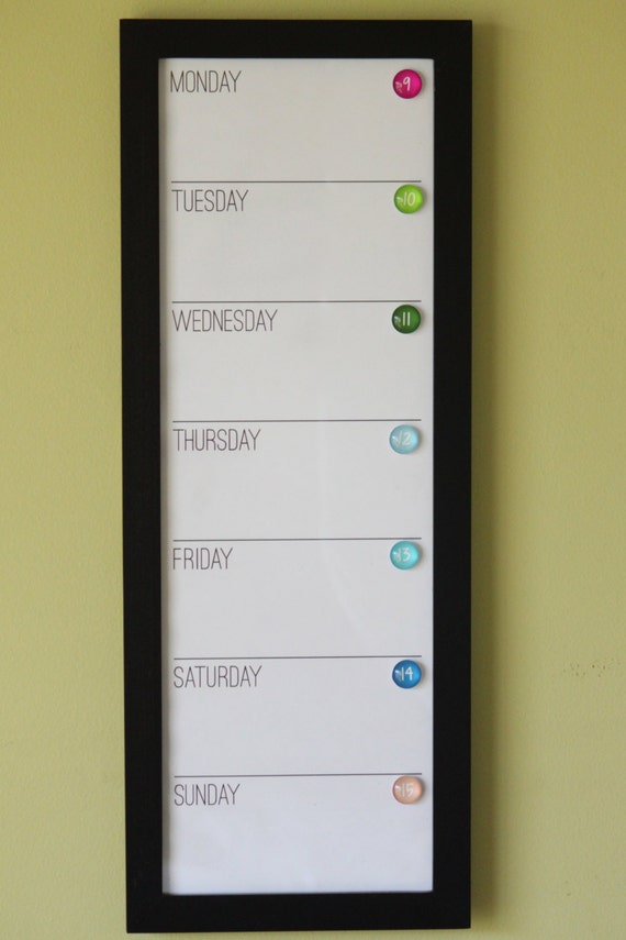 Vertical Magnetic Dry Erase Custom Framed By MillcreekPress
