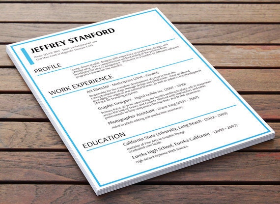 Custom typeset resume